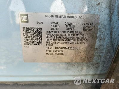 Zdjęcie 13 z 13 samochodu: 2022 CHEVROLET BOLT EV 2LT VIN:1G1FX6S09N4110365 - miniatura