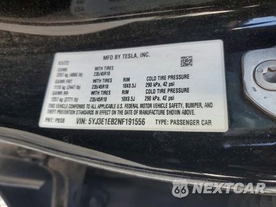 Zdjęcie 12 z 12 samochodu: 2022 TESLA MODEL 3 VIN:5YJ3E1EB2NF191556 - miniatura