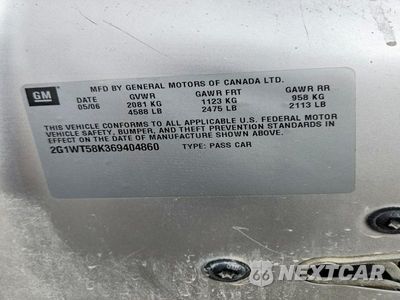 Zdjęcie 13 z 13 samochodu: 2006 CHEVROLET IMPALA LT VIN:2G1WT58K369404860 - miniatura