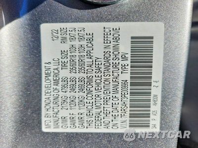 Zdjęcie 14 z 14 samochodu: 2023 HONDA CR-V EXL VIN:7FARS4H73PE009964 - miniatura