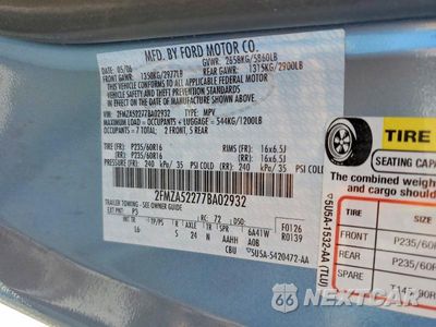 Zdjęcie 13 z 13 samochodu: 2007 FORD FREESTAR SEL VIN:2FMZA52277BA02932 - miniatura
