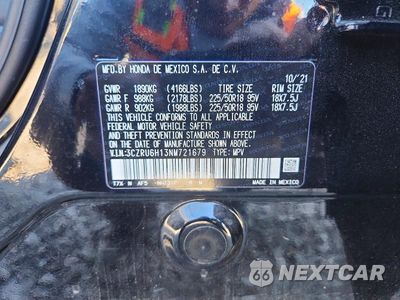 Zdjęcie 13 z 13 samochodu: 2022 HONDA HR-V SPORT VIN:3CZRU6H13NM721679 - miniatura