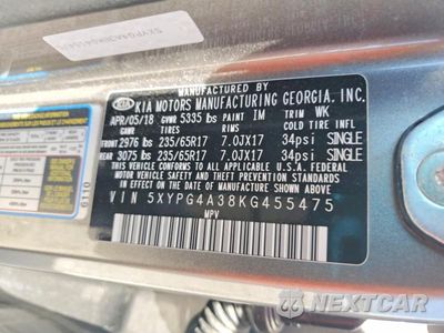 Zdjęcie 13 z 13 samochodu: 2019 KIA SORENTO LX VIN:5XYPG4A38KG455475 - miniatura