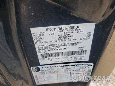 Zdjęcie 12 z 12 samochodu: 2010 FORD F150 SUPERCREW VIN:1FTFW1CV8AFA93578 - miniatura