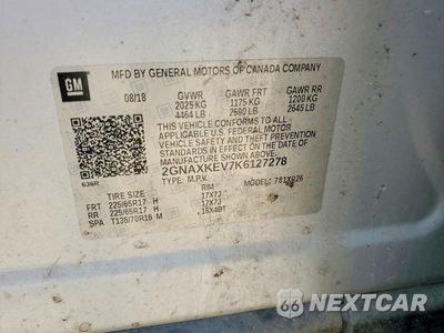 Zdjęcie 13 z 13 samochodu: 2019 CHEVROLET EQUINOX LT VIN:2GNAXKEV7K6127278 - miniatura