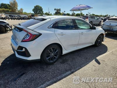 Trzecie zdjęcie samochodu z tyłu: 2020 HONDA CIVIC EX VIN:SHHFK7H6XLU420360 - miniatura