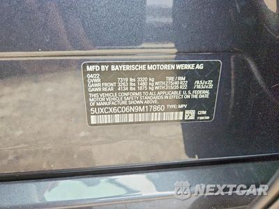 Zdjęcie 12 z 12 samochodu: 2022 BMW X7 M50I VIN:5UXCX6C06N9M17860 - miniatura