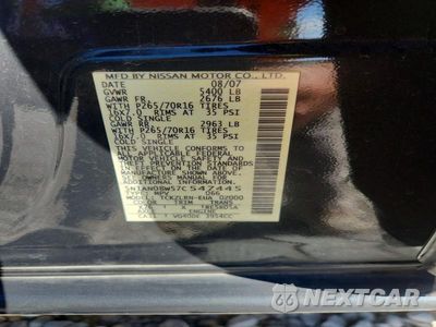 Zdjęcie 13 z 13 samochodu: 2007 NISSAN XTERRA X VIN:5N1AN08W57C547445 - miniatura