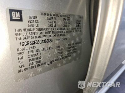 Zdjęcie 12 z 12 samochodu: 2016 CHEVROLET COLORADO LT VIN:1GCGSCE35G1360835 - miniatura