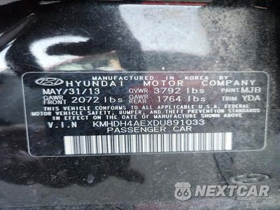 Zdjęcie 12 z 12 samochodu: 2013 HYUNDAI ELANTRA GLS VIN:KMHDH4AEXDU891033 - miniatura