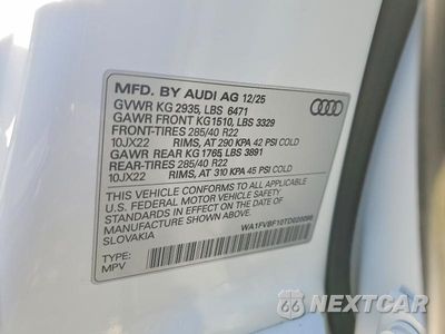 Zdjęcie 13 z 13 samochodu: 2026 AUDI Q8 PRESTIGE S-LINE VIN:WA1FVBF10TD020098 - miniatura