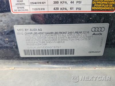 Zdjęcie 13 z 13 samochodu: 2013 AUDI A3 PREMIUM PLUS VIN:WAUKJAFM3DA019757 - miniatura