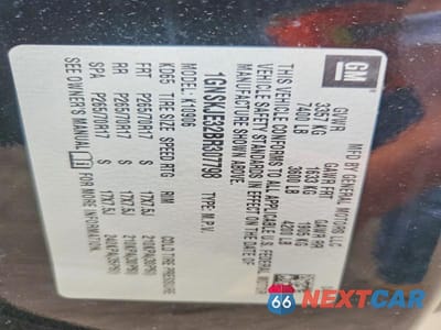 Zdjęcie 14 z 14 samochodu: 2011 CHEVROLET SUBURBAN K1500 LT VIN:1GNSKJE32BR307798 - miniatura