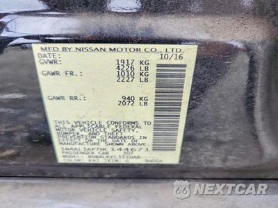 Zdjęcie 12 z 12 samochodu: 2017 NISSAN ALTIMA 2.5 VIN:1N4AL3AP7HC144671 - miniatura