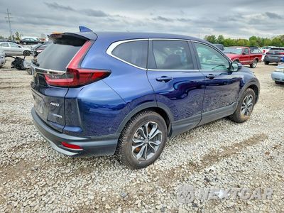 Trzecie zdjęcie samochodu z tyłu: 2021 HONDA CR-V EX VIN:7FART6H53ME015590 - miniatura