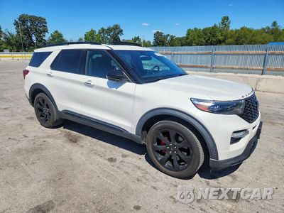 Czwarte zdjęcie samochodu z boku: 2020 FORD EXPLORER ST VIN:1FM5K8GC3LGA27764 - miniatura