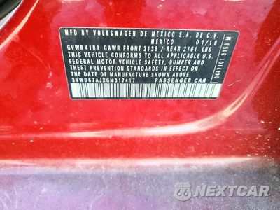 Zdjęcie 12 z 12 samochodu: 2016 VOLKSWAGEN JETTA SE VIN:3VWD67AJXGM317417 - miniatura