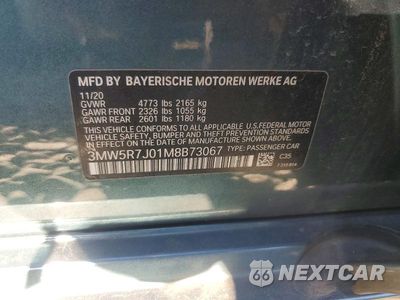 Zdjęcie 12 z 12 samochodu: 2021 BMW 330XI VIN:3MW5R7J01M8B73067 - miniatura