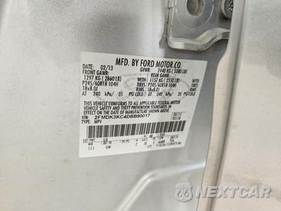 Zdjęcie 12 z 12 samochodu: 2013 FORD EDGE LIMITED VIN:2FMDK3KC4DBB90017 - miniatura