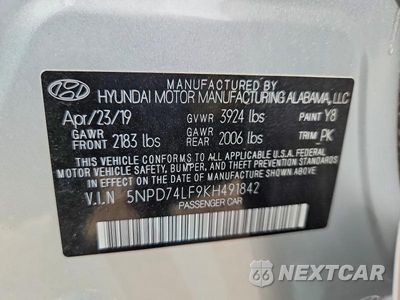 Zdjęcie 12 z 12 samochodu: 2019 HYUNDAI ELANTRA SE VIN:5NPD74LF9KH491842 - miniatura