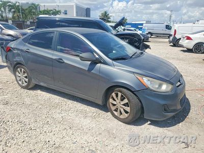 Czwarte zdjęcie samochodu z boku: 2012 HYUNDAI ACCENT GLS VIN:KMHCT4AE4CU213354 - miniatura