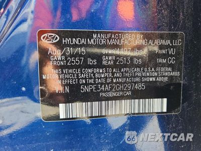 Zdjęcie 12 z 12 samochodu: 2016 HYUNDAI SONATA SPORT VIN:5NPE34AF2GH297485 - miniatura
