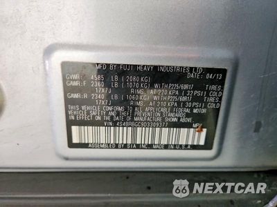 Zdjęcie 12 z 12 samochodu: 2013 SUBARU OUTBACK 2.5I PREMIUM VIN:4S4BRBGC9D3309377 - miniatura