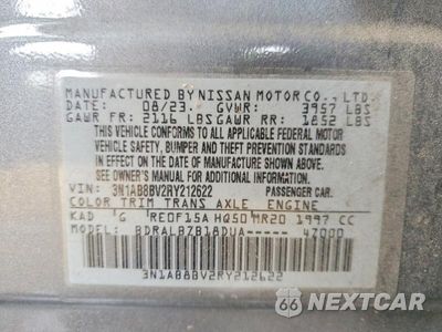 Zdjęcie 12 z 12 samochodu: 2024 NISSAN SENTRA S VIN:3N1AB8BV2RY212622 - miniatura