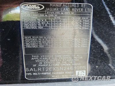 Zdjęcie 14 z 14 samochodu: 2022 LAND ROVER DISCOVERY S R-DYNAMIC VIN:SALRT2EX5N2461005 - miniatura