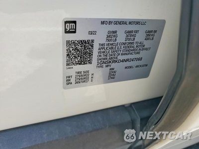 Zdjęcie 13 z 13 samochodu: 2022 CHEVROLET TAHOE K1500 RST VIN:1GNSKRKD4NR247068 - miniatura