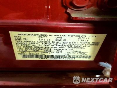 Zdjęcie 12 z 12 samochodu: 2008 NISSAN ALTIMA 2.5 VIN:1N4AL21E58N423114 - miniatura