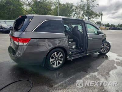 Trzecie zdjęcie samochodu z tyłu: 2015 HONDA ODYSSEY TOURING VIN:5FNRL5H92FB054148 - miniatura