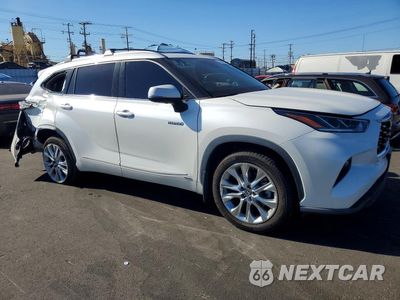 Czwarte zdjęcie samochodu z boku: 2021 TOYOTA HIGHLANDER HYBRID LIMITED VIN:5TDDBRCH4MS017890 - miniatura