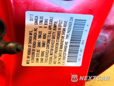 Zdjęcie 12 z 12 samochodu: 2017 HONDA CIVIC EX VIN:2HGFC2F74HH561442 - miniatura