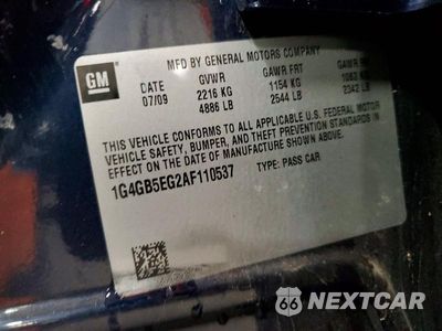 Zdjęcie 12 z 12 samochodu: 2010 BUICK LACROSSE CX VIN:1G4GB5EG2AF110537 - miniatura