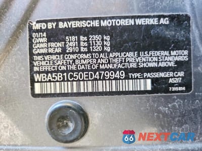 Zdjęcie 12 z 12 samochodu: 2014 BMW 535 I VIN:WBA5B1C50ED479949 - miniatura