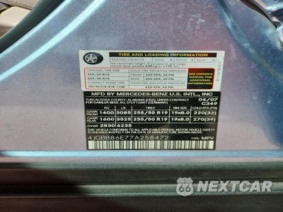 Zdjęcie 13 z 13 samochodu: 2007 MERCEDES-BENZ ML 350 VIN:4JGBB86E77A258472 - miniatura