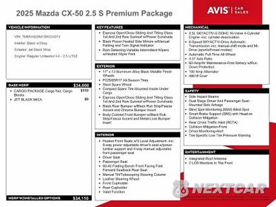 Zdjęcie 13 z 14 samochodu: 2025 MAZDA CX-50 PREMIUM VIN:7MMVABDM1SN324074 - miniatura