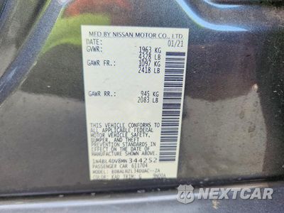 Zdjęcie 12 z 12 samochodu: 2021 NISSAN ALTIMA SV VIN:1N4BL4DV8MN344252 - miniatura