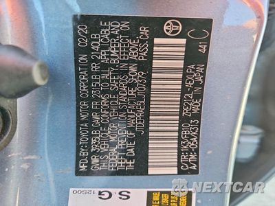 Zdjęcie 12 z 12 samochodu: 2020 TOYOTA COROLLA LE VIN:JTDEPRAE5LJ107379 - miniatura