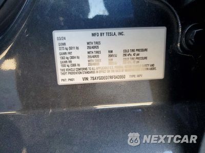 Zdjęcie 12 z 12 samochodu: 2024 TESLA MODEL Y VIN:7SAYGDED7RF043950 - miniatura