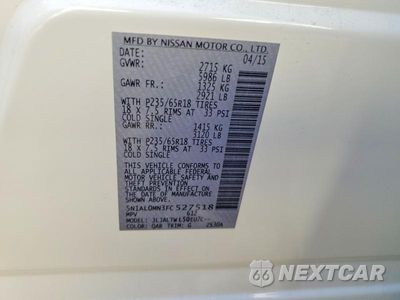 Zdjęcie 13 z 13 samochodu: 2015 INFINITI QX60 BASE VIN:5N1AL0MN3FC527518 - miniatura