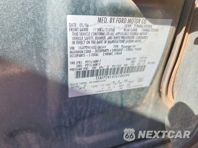 Zdjęcie 12 z 12 samochodu: 2007 FORD FIVE HUNDRED SEL VIN:1FAFP24147G106544 - miniatura