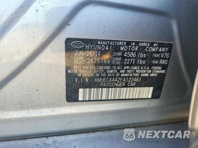 Zdjęcie 12 z 12 samochodu: 2015 HYUNDAI SONATA HYBRID LIMITED VIN:KMHEC4A42FA122461 - miniatura