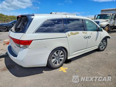 Trzecie zdjęcie samochodu z tyłu: 2014 HONDA ODYSSEY TOURING VIN:5FNRL5H92EB123337 - miniatura