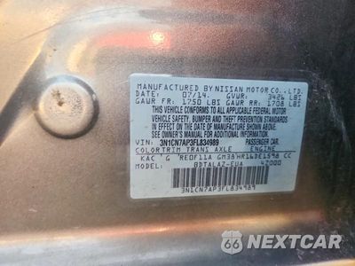 Zdjęcie 12 z 12 samochodu: 2015 NISSAN VERSA 1.6 S PLUS VIN:3N1CN7AP3FL834989 - miniatura