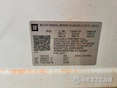 Zdjęcie 13 z 13 samochodu: 2020 CHEVROLET EQUINOX LT VIN:3GNAXKEVXLS722144 - miniatura