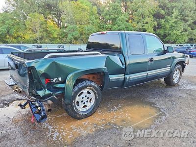 Trzecie zdjęcie samochodu z tyłu: 2001 CHEVROLET SILVERADO K1500 VIN:1GCEK19T01E283751 - miniatura