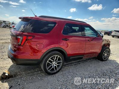 Trzecie zdjęcie samochodu z tyłu: 2018 FORD EXPLORER SPORT VIN:1FM5K8GT8JGC71410 - miniatura