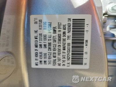 Zdjęcie 12 z 12 samochodu: 2012 HONDA ACCORD LXP VIN:1HGCP2F43CA001898 - miniatura